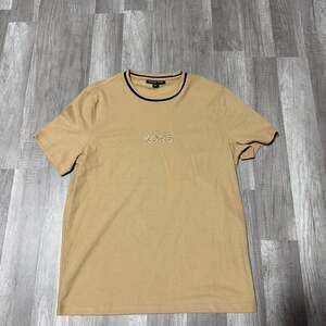 Michael Kors Men's Embossed Logo Cotton T-Shirt - Tan/Beige